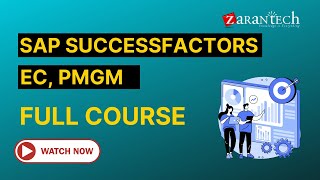 SAP SuccessFactors EC PMGM Training  Full Course  ZaranTech [upl. by Odnalra987]