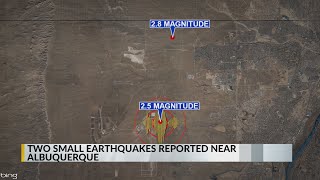 Two earthquakes reported in Bernalillo County [upl. by Ecylla]