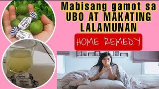 GAMOT SA UBO AT MAKATING LALAMUNANHome remedy [upl. by Ennad346]