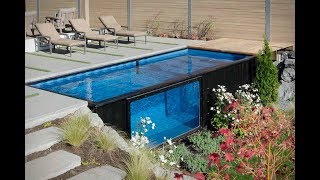 How To Build A Swimming Pool from Shipping Container [upl. by Renell]