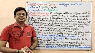 Anticancer Drugs Part05 Nitrogen Mustards  Examples and Pharmacology  Nitrogen Mustards [upl. by Charo12]