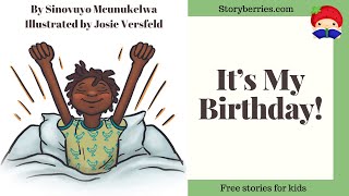 ITS MY BIRTHDAY 🍓 Read along animated picture book with English subtitles family Storyberriescom [upl. by Eycal]