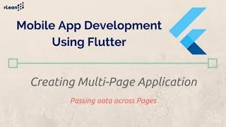 Flutter  Passing Data Across Multi Page Applications [upl. by Zoubek996]