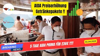 Preiserhöhungen bei AIDA amp Rückkehr der Mein Schiff 4 von der Karibik Aktuelle Kreuzfahrt News [upl. by Swec]