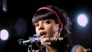 Somewhere Only We Know  Lily Allen  Lyrics HQ [upl. by Serle]