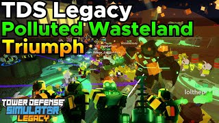 TDS Legacy ☢️POLLUTED WASTELAND TRIUMPH☢️Quad Fallen Mode  Tower Defense Simulator Legacy Roblox [upl. by Goff732]