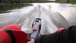 24 kmh Torqeedo Cruise 40 insane power on inflatable WWWGRABNERCOM [upl. by Htez]