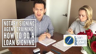 How to do a Loan Signing as a Notary Public  Notary Signing Agent Training  Loan Signing System [upl. by Musser91]