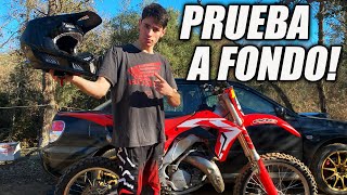 Unboxing y Review I MI NUEVO casco FOX v3 RS carbono  CR125 🔥 [upl. by Jolee]