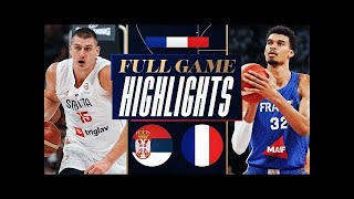 France vs Serbia Basketball Full Game Highlights  Olympics WarmUp 2024 [upl. by Arianie]