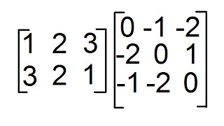 Multiplicación de Matrices de orden 2x3 y 3x3 Producto de Matrices [upl. by Gilberta]