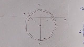 Inscribe a regular heptagon in a given circle diameters 50 mm [upl. by Ecitsuj780]