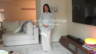 ZALORAYA2024 2 Outfits 4 Stunning Looks ft Sherry Amin [upl. by Acenes]