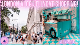 London Vlog Selfridges New Jellycat Fish amp Chip Experience July 2024 Hamleys Harry Potter Loungefly [upl. by Htiekram]