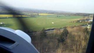 Flying in an Icarus C42 Microlight  Finals and landing [upl. by Nyllij]