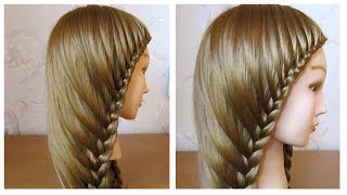 Tuto coiffure simple cheveux long 💛 Coiffure avec tresse facile à faire soi même [upl. by Ettenim550]