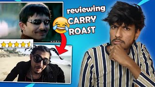 REVIEWING KRK ROAST ON CARRYMINATI  CARRY VS KRK [upl. by Issej]