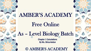 A Level Biology  Part 4  Stage Micrometer and Eyepiece Graticule  By Ms Shiza Amber [upl. by Atirahs]