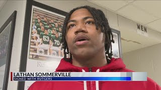 Richwoods High basketball star Lathan Sommerville signs with Rutgers [upl. by Gensler]