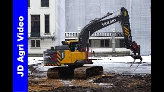 Baggeren Part 1  Dredging  Volvo EC160EL  Kasteel Staverden  Snow  ten Voorde Terwolde  2019 [upl. by Cotterell]