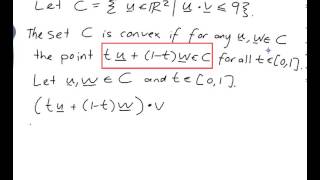 EXAMPLE Proving that a set is convex [upl. by Abernathy]