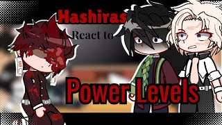 Hashiras React to Power Levels  Hashira and Kamaboko Squad  Kny  Br3adCrumbs [upl. by Shalom]