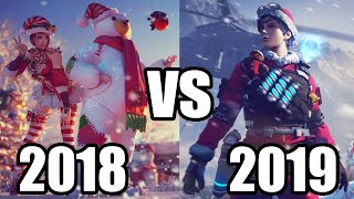 NAVIDAD 2018 VS NAVIDAD 2019 FREE FIRE [upl. by Kaitlynn]