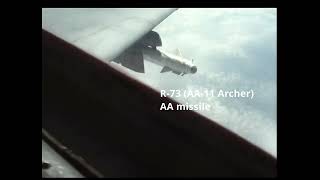 R73 AA11 Archer airtoair missile launch from a Hungarian MiG29UB Fulcrum in 2006 [upl. by Sabrina]