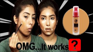 W7 FOUNDATION REVIEW Review AND Wear test AFFORDABLE Foundation [upl. by Otirecul]