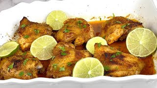 Oven baked lime chicken thighs [upl. by Nosnor337]