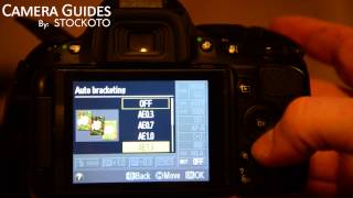 How to set Exposure Bracketing on a Nikon D5100  D5200 D5300 [upl. by Euqinehs871]