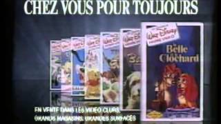 Publicité VHS Disney La Belle et le Clochard [upl. by Claudetta]