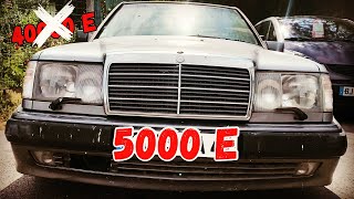 IL ACHETE UNE MERCEDES 500E W124 A 5000 EUROS  V8 326 CV 😱 [upl. by Annaiv173]