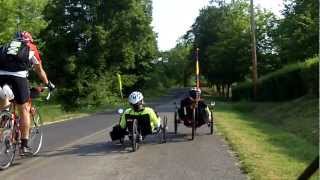 Recumbent Trike Tour Dandridge  White Pine TN 20120621 ActionBent Catrike ICE [upl. by Nerol]