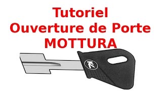 Tutoriel ouverture de porte comment ouvrir une serrure Mottura [upl. by Rovit946]