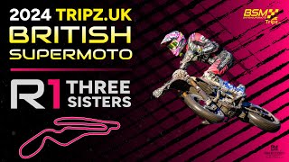 Round 1 of the TRIPZUK 2024 British Supermoto Championship [upl. by Arytas]