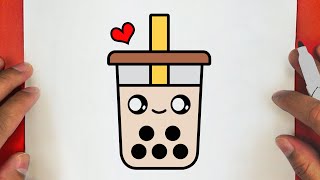 HOW TO DRAW A CUTE DRINK MILK COFFEE STEP BY STEP DRAW Cute things [upl. by Murtha515]