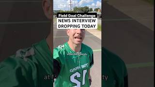 Field goal challenge NEWS INTERVIEW DROPPING TODAY CBS WJZ fieldgoal challenge news interview [upl. by Aniuqahs]