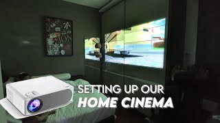 Setting Up Our Home Cinema  Feat LUMOS Projector [upl. by Yesima]