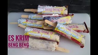 es krim beng beng lagi viral  cara mudah membuat es krim beng beng [upl. by Annawak]