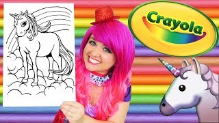 Coloring Unicorn Rainbow Coloring Book Page Colored Pencil Prismacolor  KiMMi THE CLOWN [upl. by Quintessa]