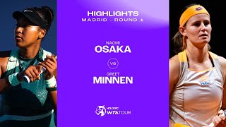 Naomi Osaka vs Greet Minnen  2024 Madrid Round 1  WTA Match Highlights [upl. by Varini]