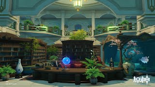 📚📕楓丹大廳 ⛲Fontaine Main Hall📕📚 塵歌壺展示 Serenitea Pot Showcase [upl. by Naivatco205]