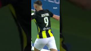 BENZEMAs BACKHEEL GOAL with ALITTIHAD is just 🔥 shorts [upl. by Colley]