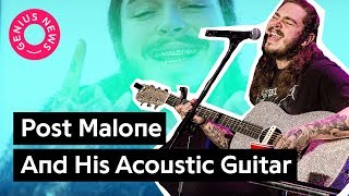 Post Malones quotStayquot And His Acoustic Guitar Skills  Genius News [upl. by Ailel980]