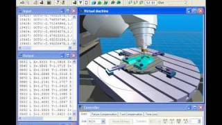 ICAM  Mastercam Integrated NC postprocessing amp CNC machine simulation [upl. by Elleret]