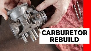 Carburetor Rebuild on the Yamaha SR250 Project EP 3 [upl. by Snoddy]