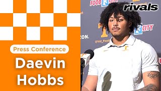 Tennessee football DL Daevin Hobbs meets with media [upl. by Lotsirk760]