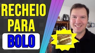 RECHEIO PARA BOLO SIMPLES E BARATO [upl. by Anitahs]