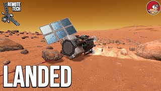 Landing on Duna with 60 sec delay in Remote Tech KSP in 2023 [upl. by Dido36]